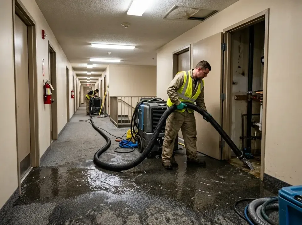 multi-unit-apartment-hallway-f-005 — frequently asked questions, Emergency Burst Pipe Water Extraction & Removal in Berrien…